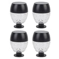 4pcs Solar Fence Lights Solar Outdoor Wall Lights Up Down Lighting IP65 Water Resistant for Garden Patio Backyard Yard Decor Auto On At Dusk