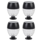 4pcs Solar Fence Lights Solar Outdoor Wall Lights Up Down Lighting IP65 Water Resistant for Garden Patio Backyard Yard Decor Auto On At Dusk