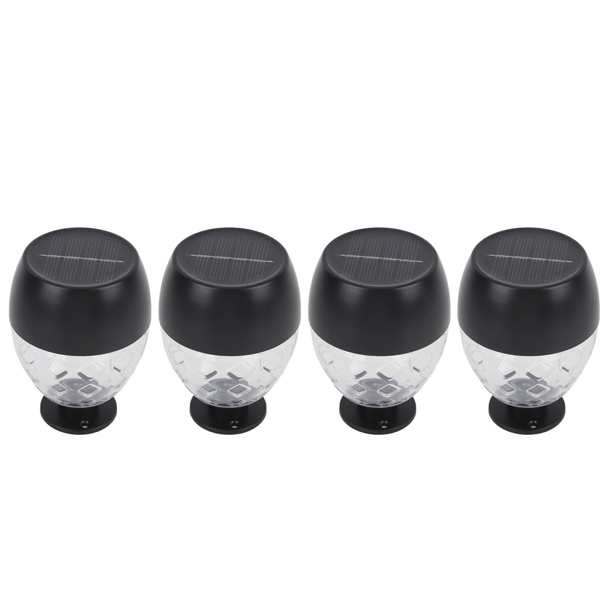 4pcs Solar Fence Lights Solar Outdoor Wall Lights Up Down Lighting IP65 Water Resistant for Garden Patio Backyard Yard Decor Auto On At Dusk