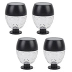 4pcs Solar Fence Lights Solar Outdoor Wall Lights Up Down Lighting IP65 Water Resistant for Garden Patio Backyard Yard Decor Auto On At Dusk