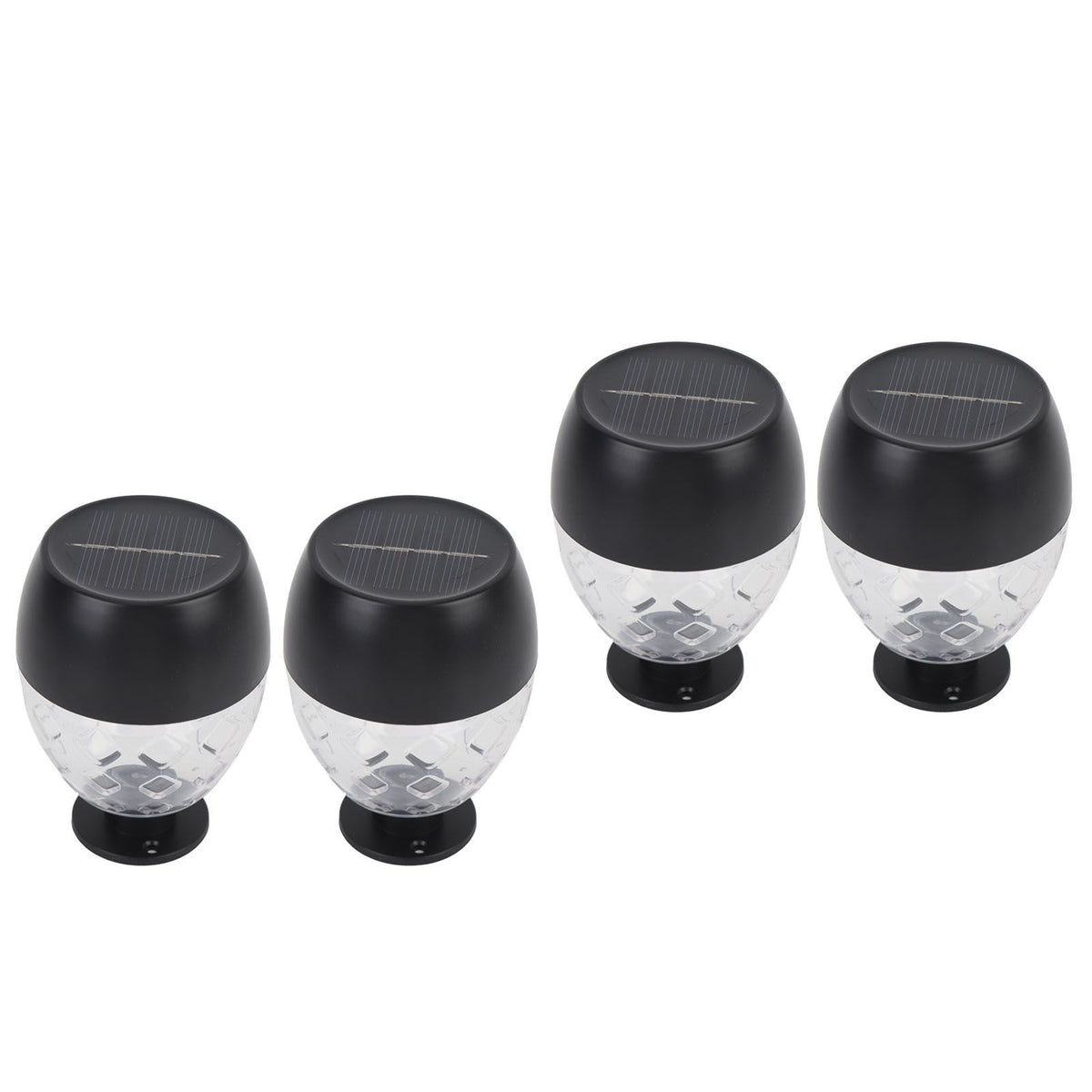 4pcs Solar Fence Lights Solar Outdoor Wall Lights Up Down Lighting IP65 Water Resistant for Garden Patio Backyard Yard Decor Auto On At Dusk