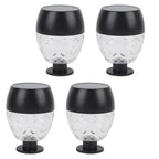 4pcs Solar Fence Lights Solar Outdoor Wall Lights Up Down Lighting IP65 Water Resistant for Garden Patio Backyard Yard Decor Auto On At Dusk