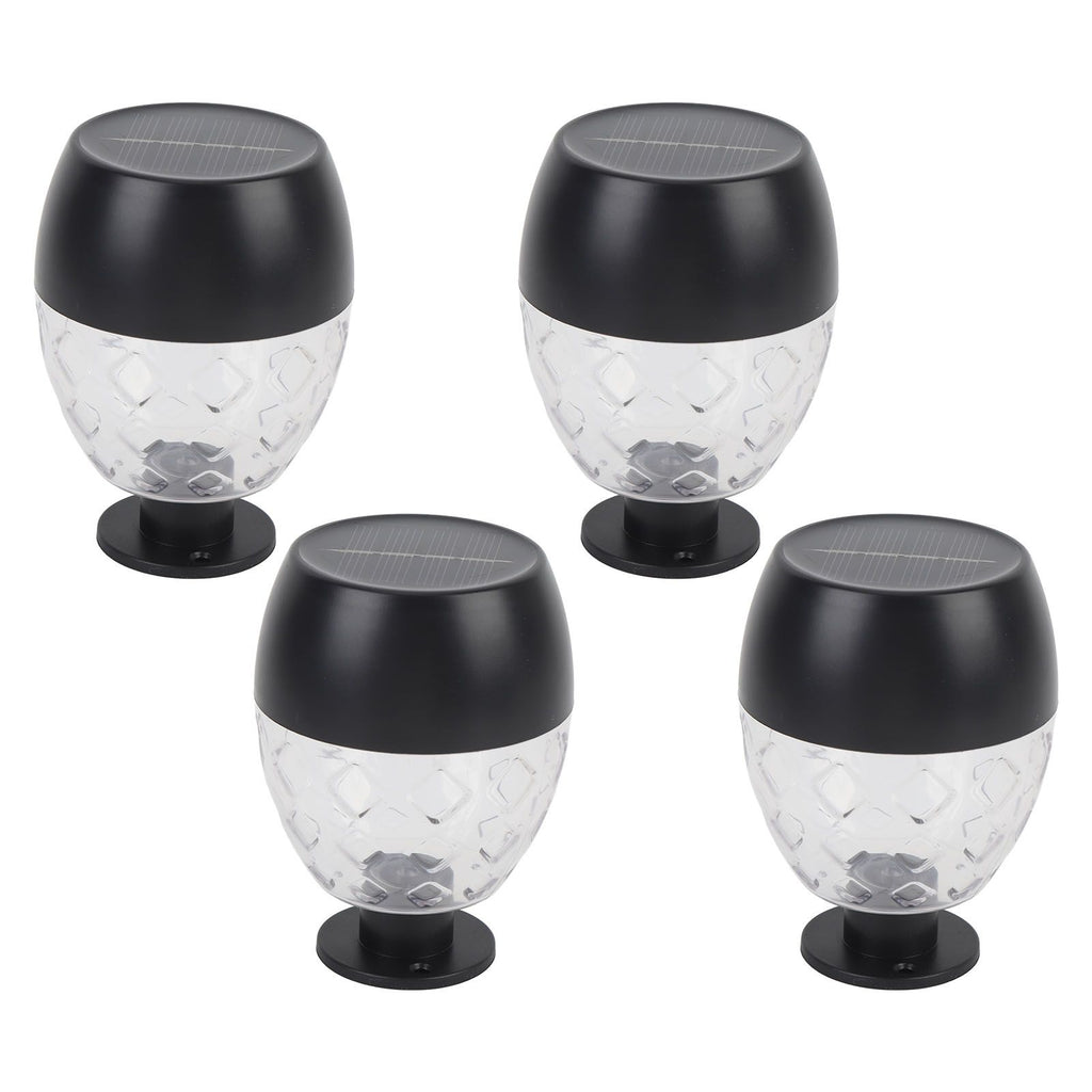 4pcs Solar Fence Lights Solar Outdoor Wall Lights Up Down Lighting IP65 Water Resistant for Garden Patio Backyard Yard Decor Auto On At Dusk