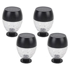 4pcs Solar Fence Lights Solar Outdoor Wall Lights Up Down Lighting IP65 Water Resistant for Garden Patio Backyard Yard Decor Auto On At Dusk