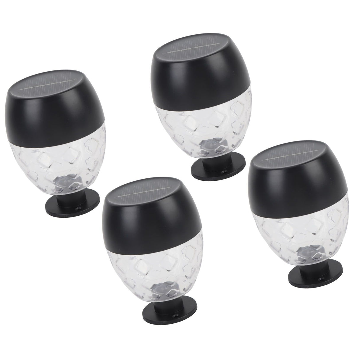 4pcs Solar Fence Lights Solar Outdoor Wall Lights Up Down Lighting IP65 Water Resistant for Garden Patio Backyard Yard Decor Auto On At Dusk