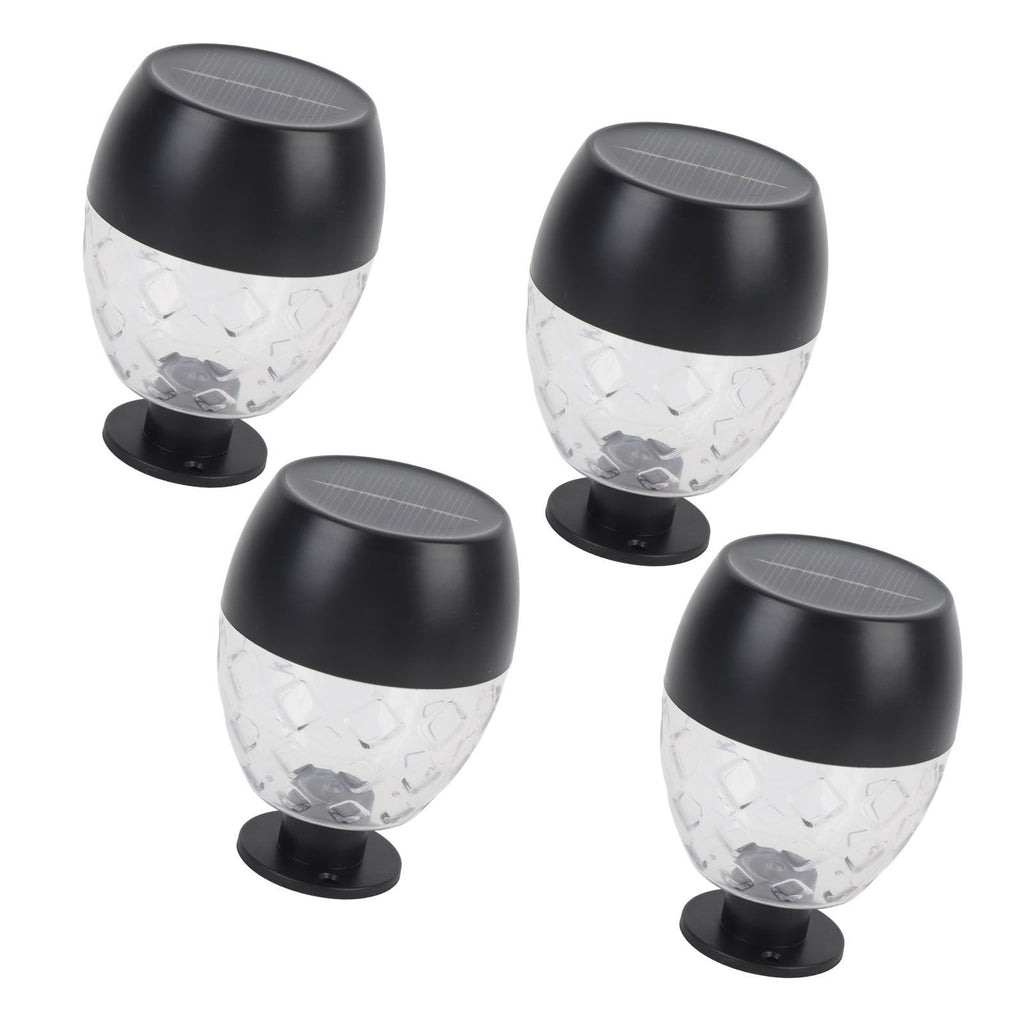 4pcs Solar Fence Lights Solar Outdoor Wall Lights Up Down Lighting IP65 Water Resistant for Garden Patio Backyard Yard Decor Auto On At Dusk