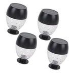 4pcs Solar Fence Lights Solar Outdoor Wall Lights Up Down Lighting IP65 Water Resistant for Garden Patio Backyard Yard Decor Auto On At Dusk