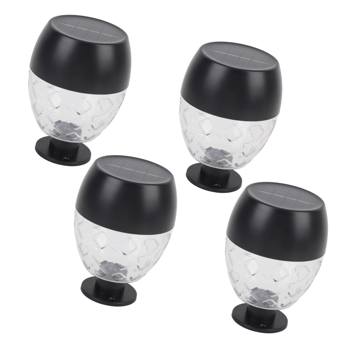 4pcs Solar Fence Lights Solar Outdoor Wall Lights Up Down Lighting IP65 Water Resistant for Garden Patio Backyard Yard Decor Auto On At Dusk