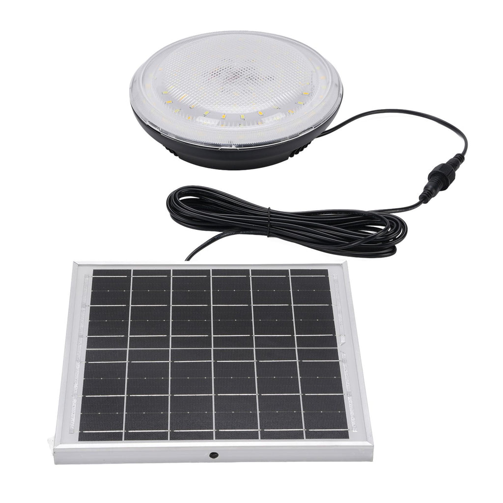 Solar Ceiling Light 3 Color Dimmable IP65 Rain Proof Solar Shed Light with Remote Control for Indoor Outdoor