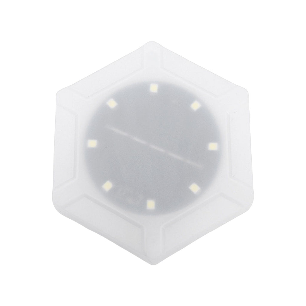6pcs Hexagon Wall Lights Cordless Light Sensor Rain Proof Solar Powered LED Hexagon Wall Light Panels for Outdoor Balcony Courtyard Decor White Light