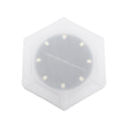 6pcs Hexagon Wall Lights Cordless Light Sensor Rain Proof Solar Powered LED Hexagon Wall Light Panels for Outdoor Balcony Courtyard Decor White Light