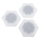 6pcs Hexagon Wall Lights Cordless Light Sensor Rain Proof Solar Powered LED Hexagon Wall Light Panels for Outdoor Balcony Courtyard Decor Warm Light