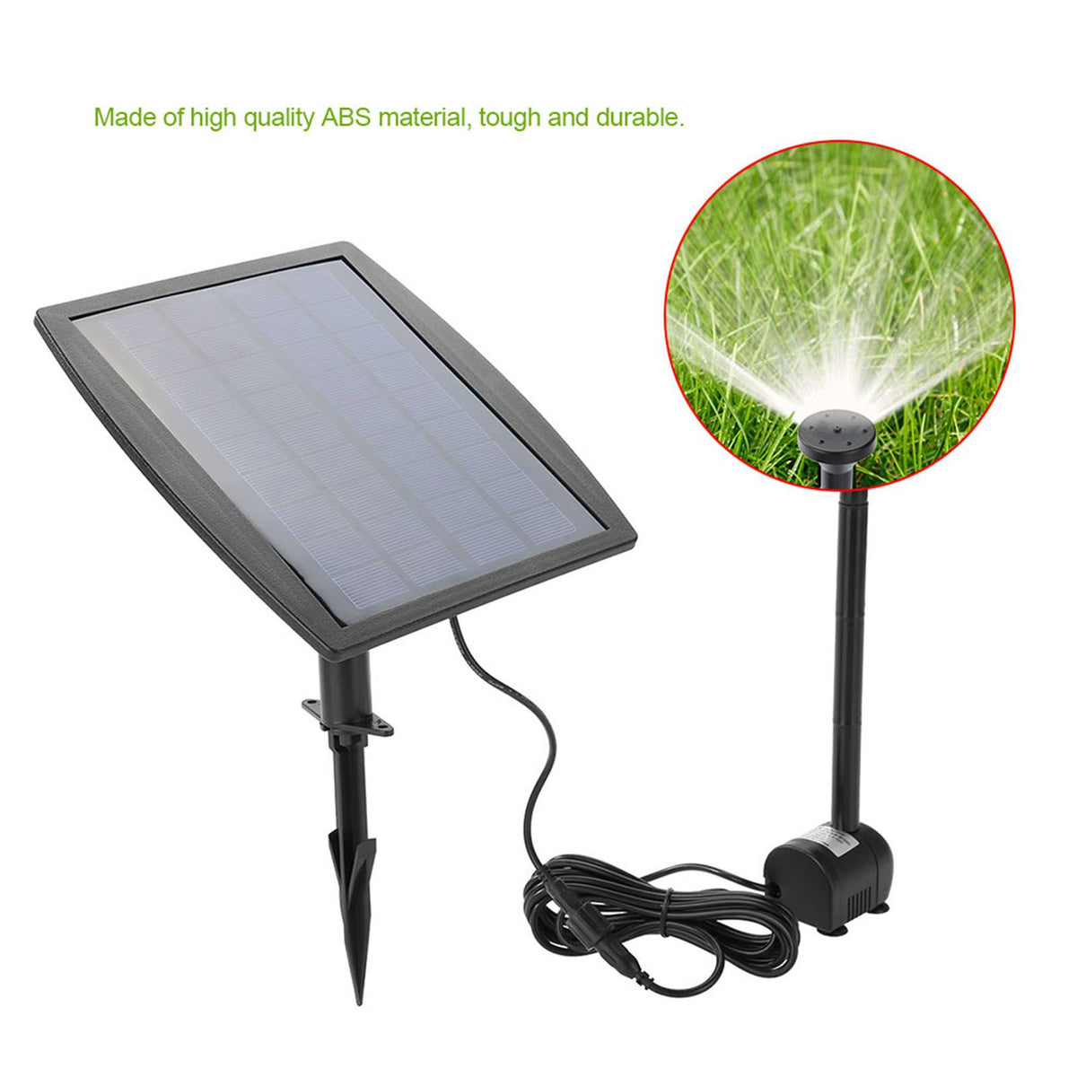 2.5W Solar Powered Fountain Water Pump for Pool Pond Garden Plants Aquarium