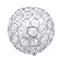 Crystal Tea Light Candle Holders Wedding Decor Table Centerpieces (Silver Diameter 10cm)