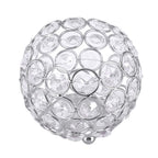 Crystal Tea Light Candle Holders Wedding Decor Table Centerpieces (Silver Diameter 10cm)