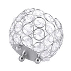 Crystal Tea Light Candle Holders Wedding Decor Table Centerpieces (Silver Diameter 10cm)