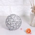 Crystal Tea Light Candle Holders Wedding Decor Table Centerpieces (Silver Diameter 10cm)