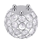Crystal Tea Light Candle Holders Wedding Decor Table Centerpieces (Silver Diameter 10cm)
