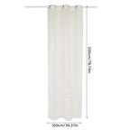 Semi Sheer Window Curtain Bedroom Balcony Drape Curtain Window Treatment (Grommet 100*200CM)