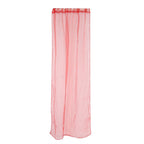 Sheer Rod Pocket Window Curtain Bedroom Balcony Drape Curtain Window Treatment (Red)