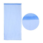 Sheer Rod Pocket Window Curtain Bedroom Balcony Drape Curtain Window Treatment (Dark Blue)