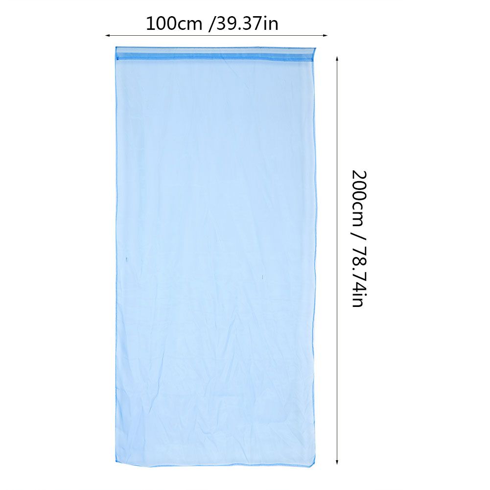 Sheer Rod Pocket Window Curtain Bedroom Balcony Drape Curtain Window Treatment (Dark Blue)