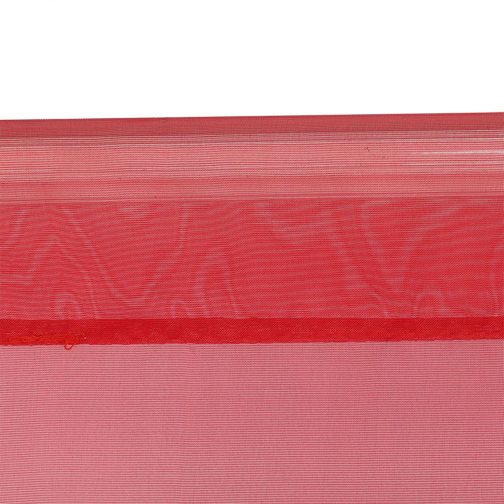 Sheer Window Curtain Bedroom Balcony Drape Curtain Window Treatment (Red)