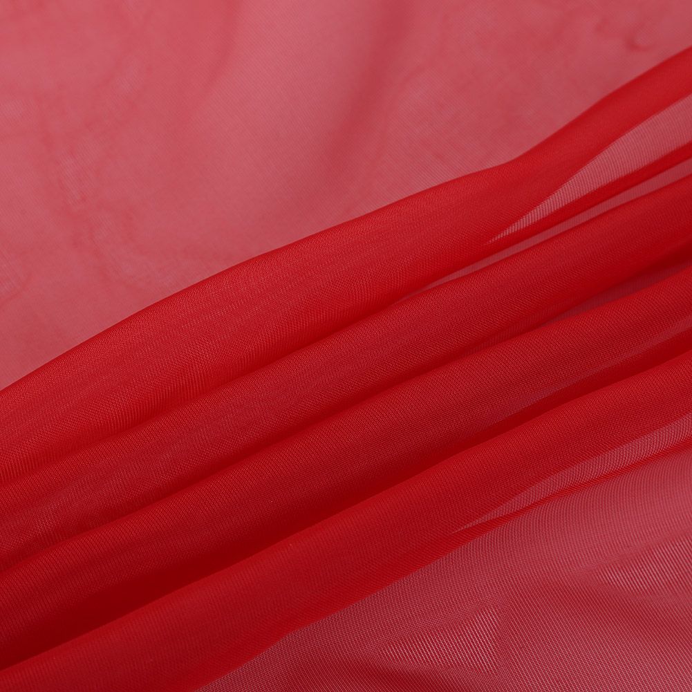 Sheer Window Curtain Bedroom Balcony Drape Curtain Window Treatment (Red)
