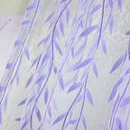 Sheer Window Rod Pocket Curtain Bedroom Balcony Drape Curtain Window Treatment(Purple)