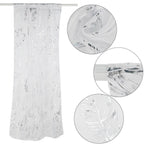 Tulle Window Door Curtain Drape Bedroom Living Room Coffee Shop (Silver)