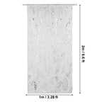 Tulle Window Door Curtain Drape Bedroom Living Room Coffee Shop (Silver)