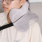 U shaped Travel Pillow Multifunctional Neck Pillow Memory Foam Pillow Cervical Pillow (Gray)