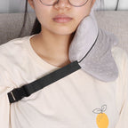 U shaped Travel Pillow Multifunctional Neck Pillow Memory Foam Pillow Cervical Pillow (Gray)