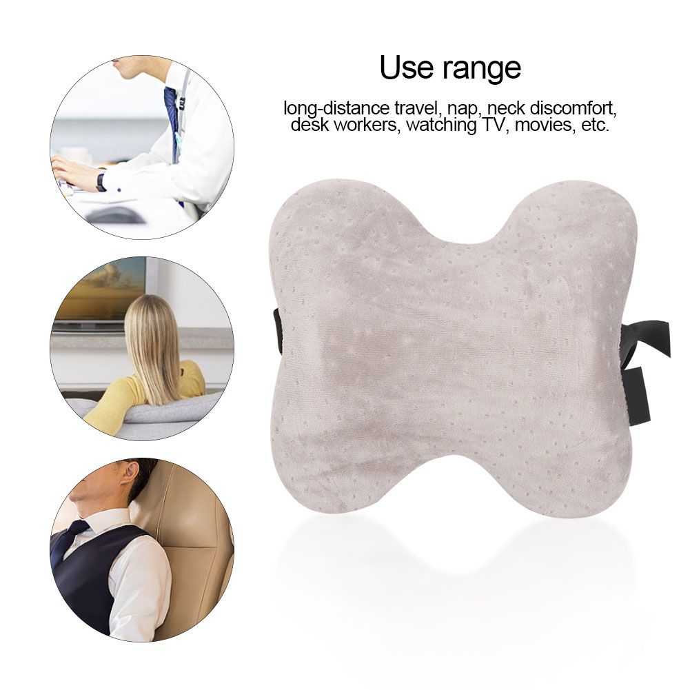U shaped Travel Pillow Multifunctional Neck Pillow Memory Foam Pillow Cervical Pillow (Gray)