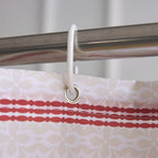 Polyester Striped Painting Shower Bath Curtain Waterproof Bathroom Curtain (S)