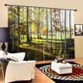 Modern Living Room Bedroom High Quality Window Full Shade Printing Curtain (170*200cm)
