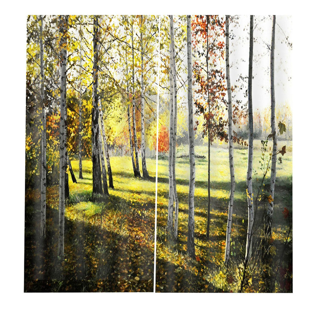 Modern Living Room Bedroom High Quality Window Full Shade Printing Curtain (170*200cm)