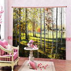 Modern Living Room Bedroom High Quality Window Full Shade Printing Curtain (170*200cm)