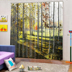 Modern Living Room Bedroom High Quality Window Full Shade Printing Curtain (170*200cm)