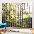 Modern Living Room Bedroom High Quality Window Full Shade Printing Curtain (170*200cm)