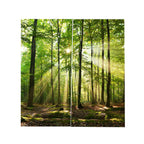 Forests Sunlight Printing Shading Curtains for Balcony Bedroom Drawing Room Window 150 * 166cm