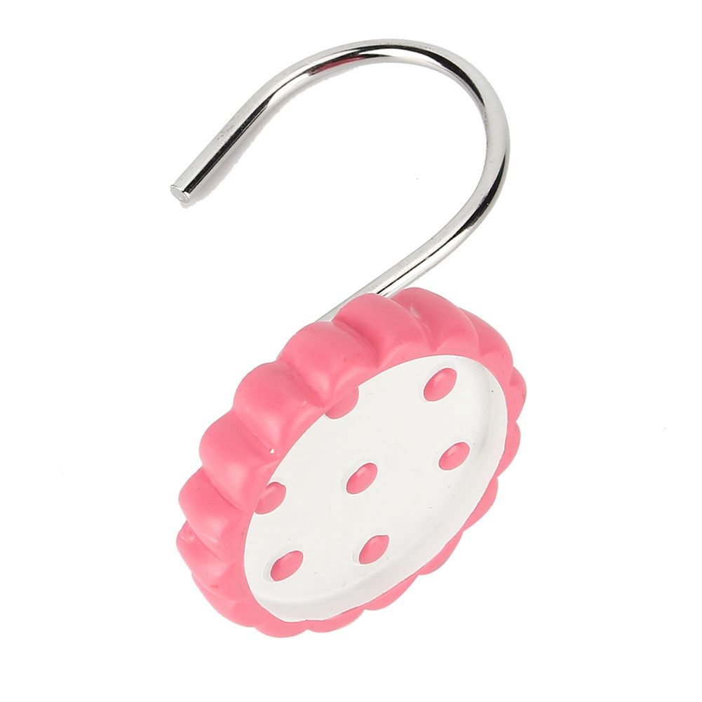 12 Pcs Sunflower Shaped Resin Curtain Hook Decorative Hanger for Bath Shower Curtain