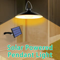 Solar Powered Pendants Light with Adjustable Panel Auto ON/OFF Lighting Sensor IP65 Water-resistant Hanging Lamp for Outdoor/Indoor Garden Patio Yard Storage