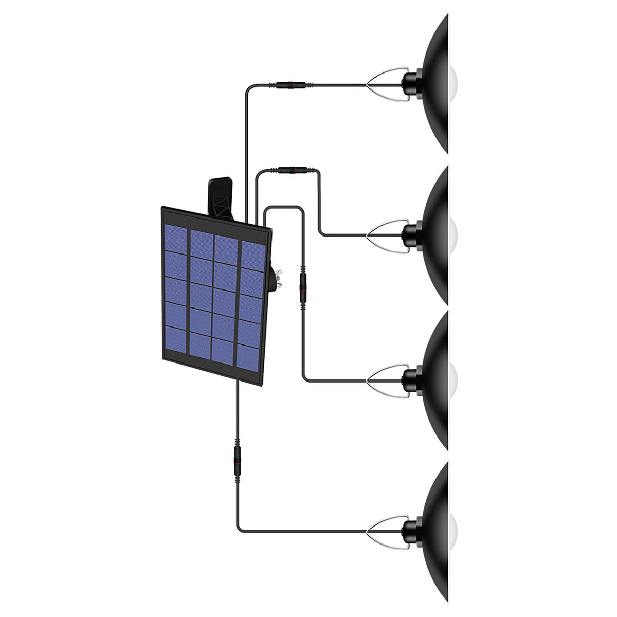Solar Powered Pendants Light with Adjustable Panel Auto ON/OFF Lighting Sensor IP65 Water-resistant Hanging Lamp for Outdoor/Indoor Garden Patio Yard Storage