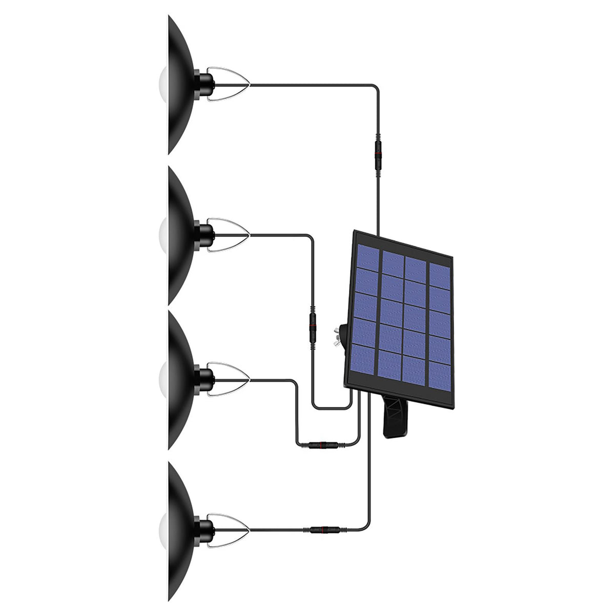 Solar Powered Pendants Light with Adjustable Panel Auto ON/OFF Lighting Sensor IP65 Water-resistant Hanging Lamp for Outdoor/Indoor Garden Patio Yard Storage