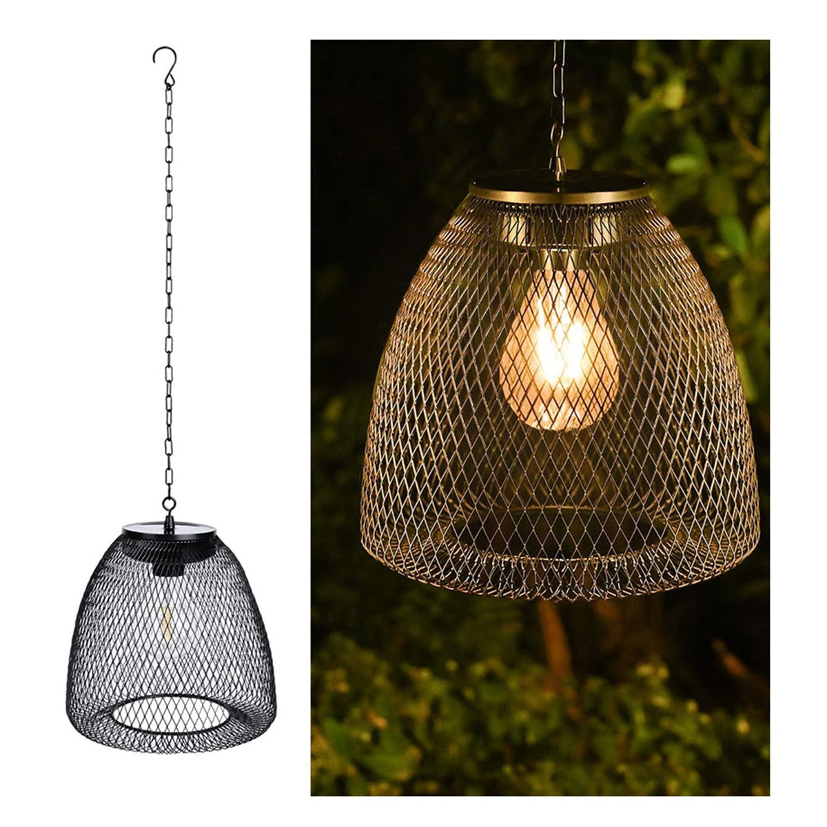 Outdoor Solar Pendant Lights Patio Yard Gazebo Tree Hanging Pendant Lights Garden Lights Decorative Lights