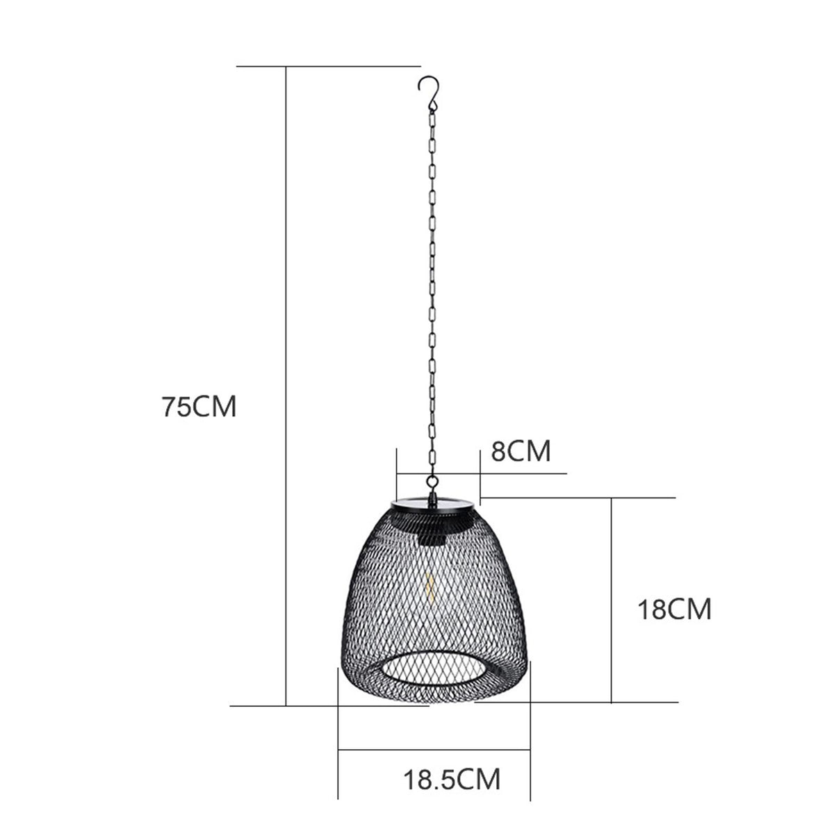 Outdoor Solar Pendant Lights Patio Yard Gazebo Tree Hanging Pendant Lights Garden Lights Decorative Lights