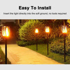 Solar Flame Lights Outdoor Garden Lights Ground Plug Lights Simulation Torch Lights Waterproof Garden Lights Solar Landscape Lights