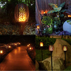 Solar Flame Lights Outdoor Garden Lights Ground Plug Lights Simulation Torch Lights Waterproof Garden Lights Solar Landscape Lights