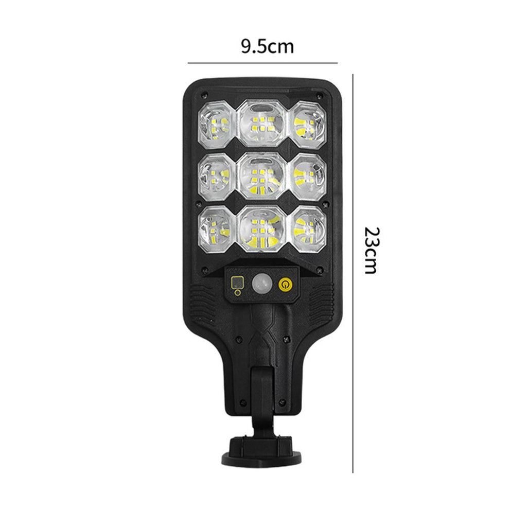 Super Bright Solar Street Light PIR Motion Sensor Lights Outdoor Courtyard Light Solar Powered Security Light Auto On/Off with Remote Control IP65 Waterproof